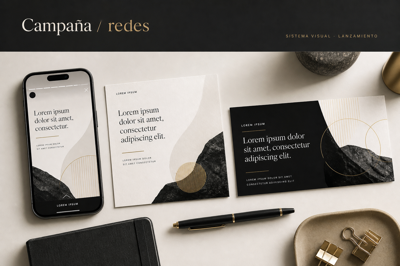 Imagen generada de referencia para campaña, redes y sistema visual de lanzamiento